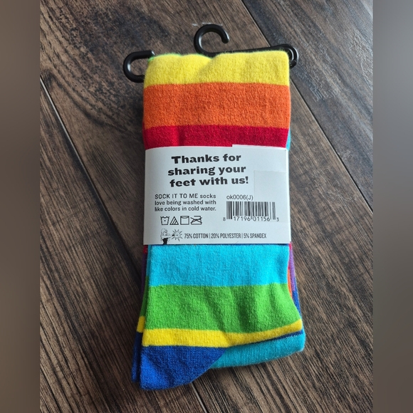 Sock it To Me rainbow over the knee socks - Picture 2 of 2